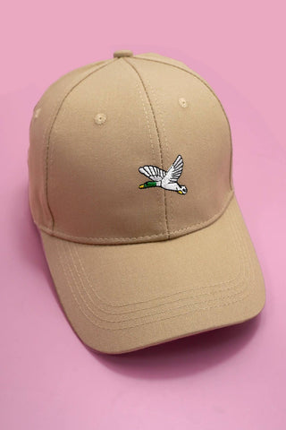 Tan Bird Embroidery Classic Cap