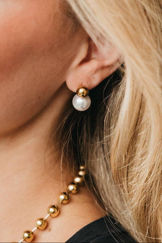 Kelly Pearl Drop Waterproof Earrings