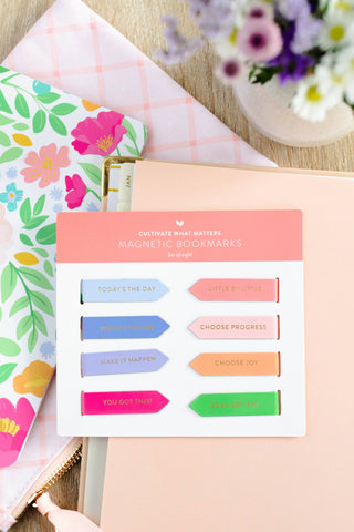 Motivational Magnetic Bookmarks