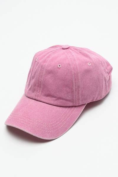 Pink Washed Baseball Cap