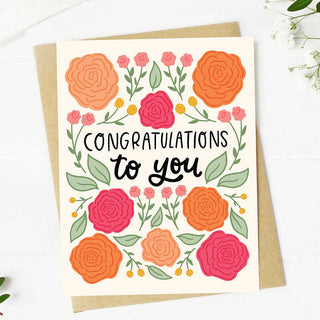 "Congratulations to you" Congratulations Card