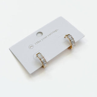Demi Diamond Waterproof Huggie Hoops