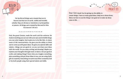 Read It! Pray It! Write It! Draw It! Do It! for Pre-Teen Girls