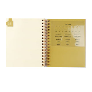 12-Month Undated Spiral Planner: Magnolia Springs Design