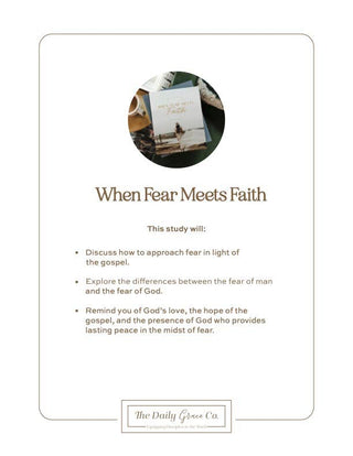 When Fear Meets Faith Bible Study