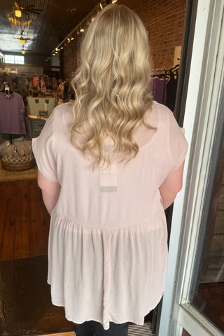 Victorian Rose Gauze Tunic Top