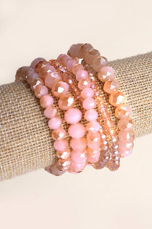Pink Stretch Bracelet Set