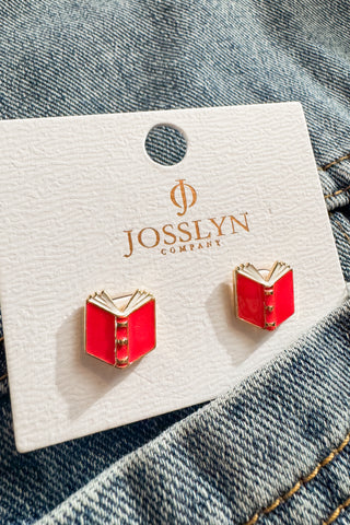 Book Worm Back to School Earrings
