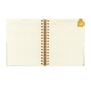 12-Month Undated Spiral Planner: Magnolia Springs Design