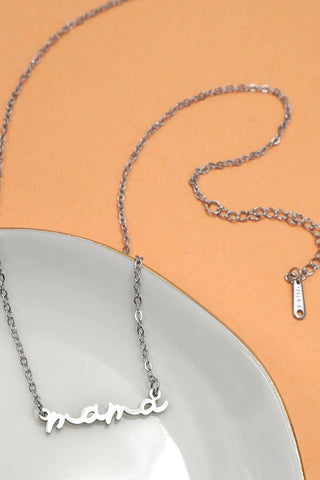 Silver Mama Necklace