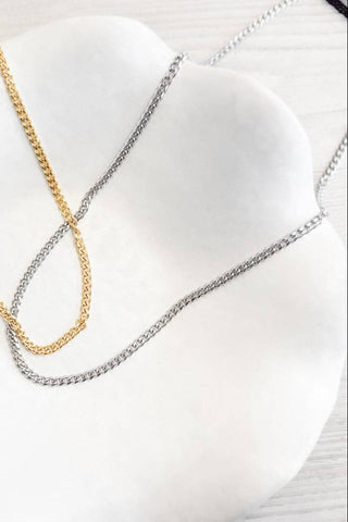 Enzo L'uomo Mens Silver Chain Necklace