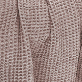 Waffle Blanket Throw: Blush