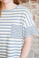 Coastal Stripes Waffle Knit Top