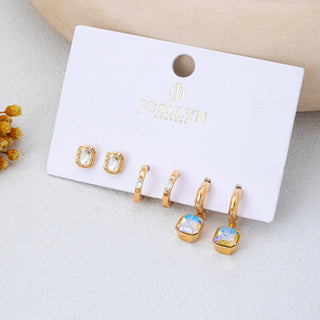 The Emery Crystal Earring Trio