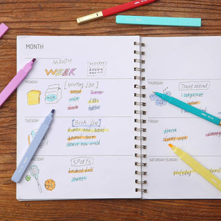 Mr.Pen Aesthetic Bold No Bleed Highlighters and Pens