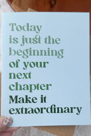 "Today is just the beginning" Inspirational Graduation Card