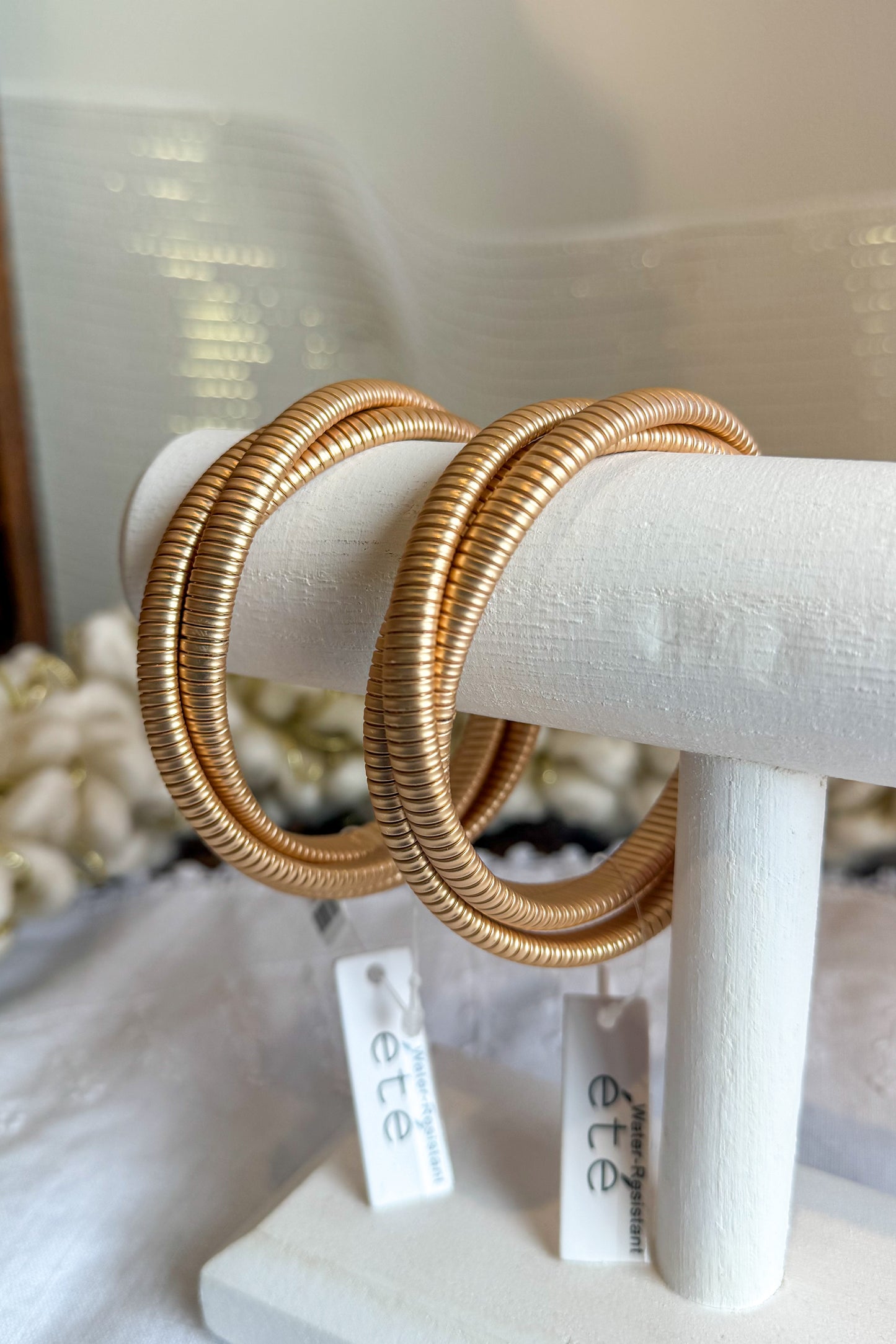Gold Water Resistant Stretch Bracelet