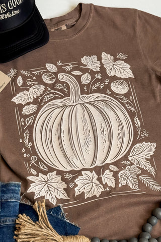 Vintage Pumpkin and Vines Tee