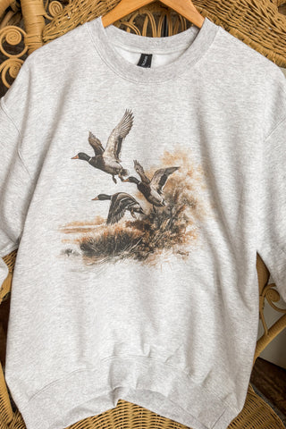 Autumn Flight Mallard Graphic Sweatshirt