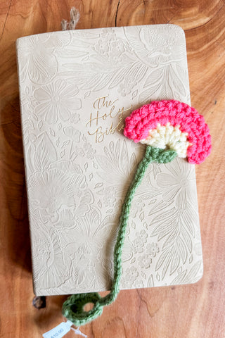 Pressed Flower Crocheted Bookmarks