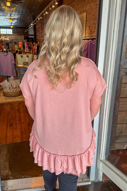 Victorian Rose Cotton Jersey Tunic Top