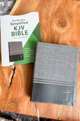 Gray SKJV Bible for Teen Boys