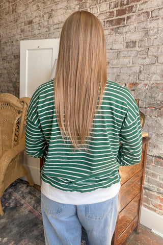 The Fireside Stripe Pullover (+Curvy)