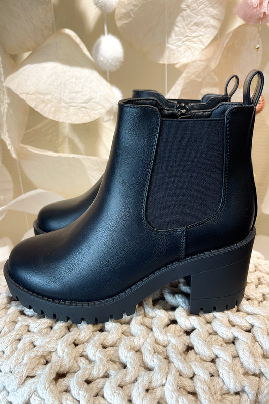 Olivia Black Lug Boot *FINAL SALE*