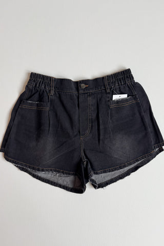 Black Nicolla Denim Shorts