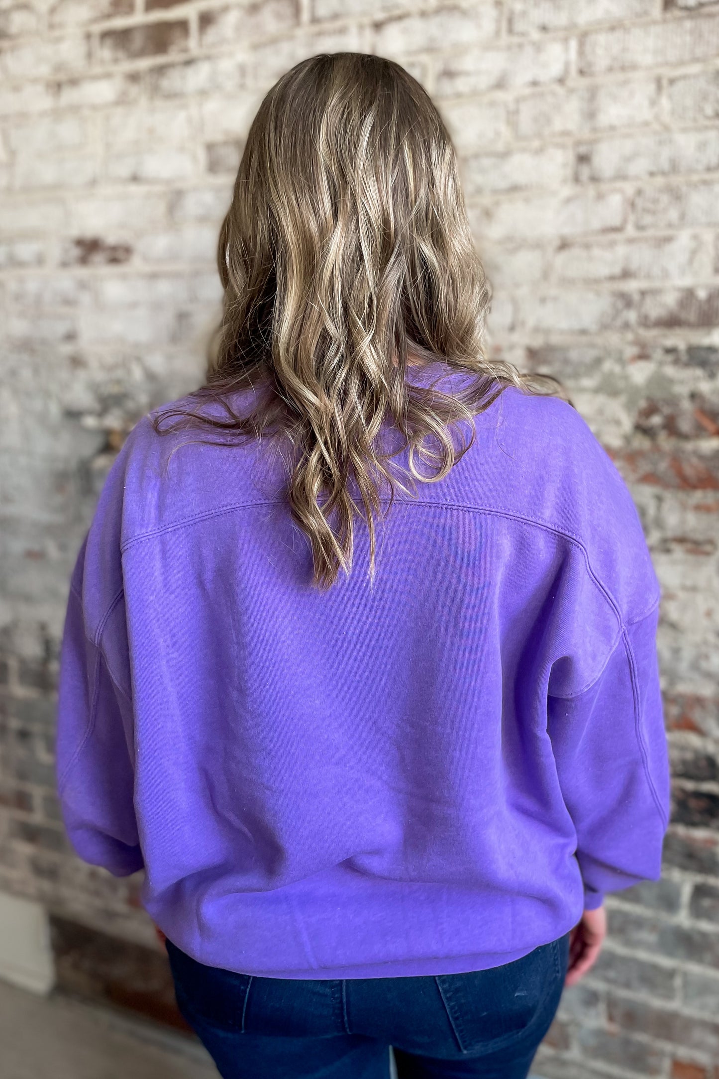 Molly Lavender Crewneck Sweatshirt