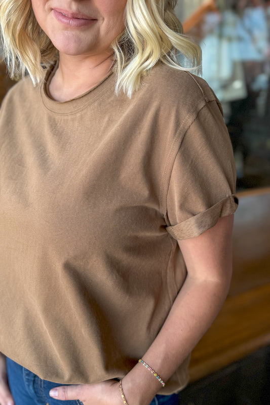 Mocha Perfect Layering Tee