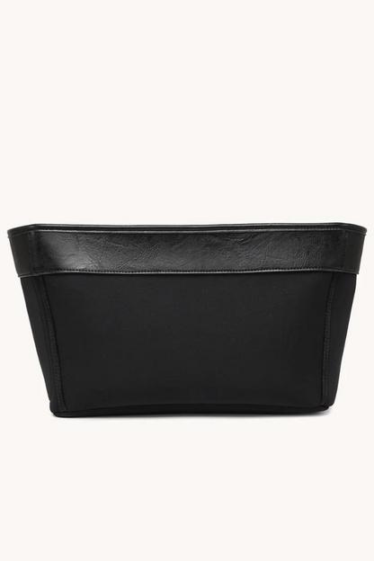 Carrie All Versa Tote Liner Contrast Vegan Leather in Black