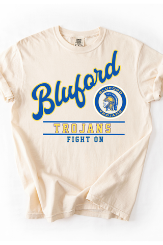 Bluford Trojans Vintage Slogan Made to Order Tee