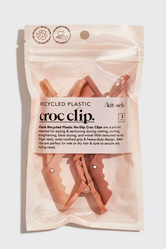 Kitsch 3pc Recycled Plastic Crocodile Clip Set