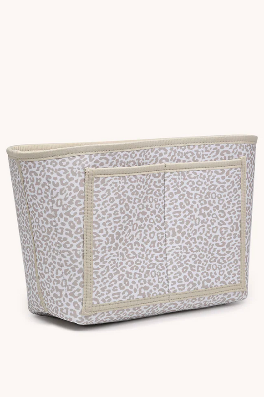 Vira Everyday Tote Liner in Cheetah-Beige