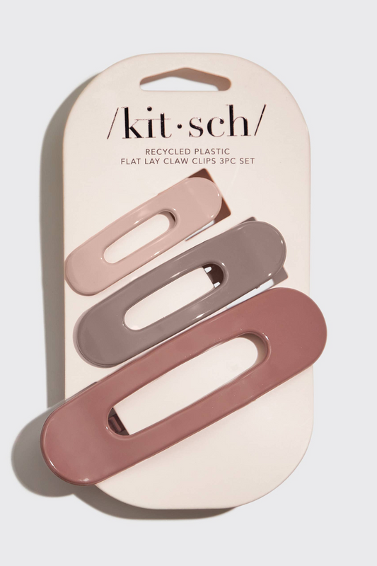 KITSCH Flat Lay Claw Clips- Ultra Glossy Terracotta