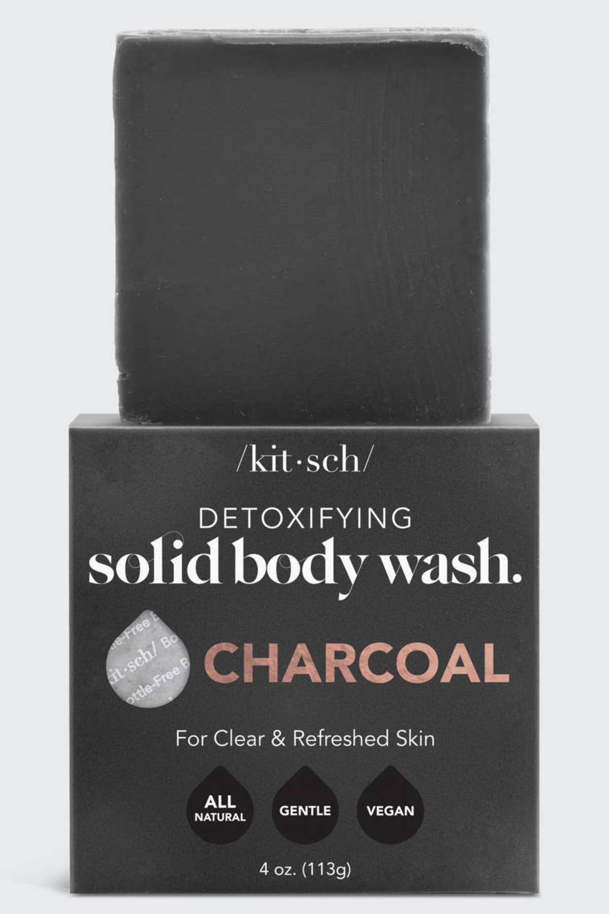 KITSCH Charcoal Detoxifying Body Wash Bar