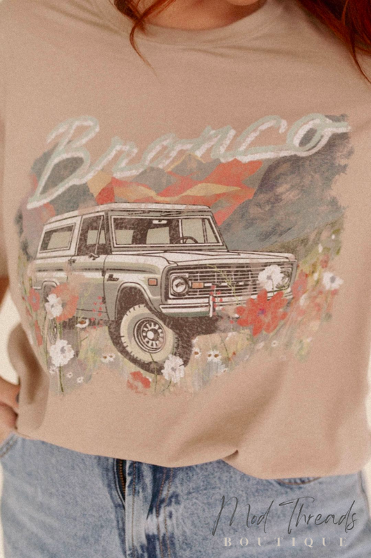 Floral Bronco Tee