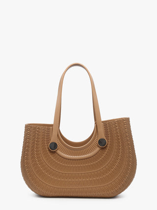 Tan Blythe Textured Versa Tote w/ Interchangeable Straps