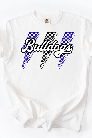 Bethel Bulldogs Lightning Bolt Font Made to Order Tee