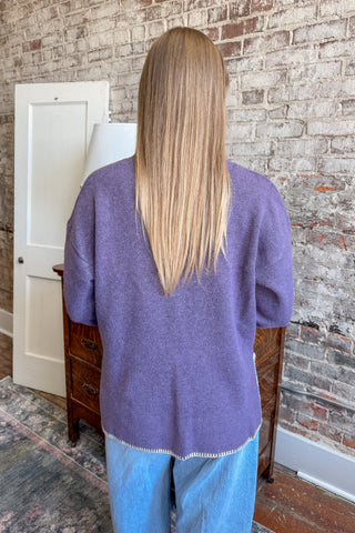The Everyday Violet Knit Sweater