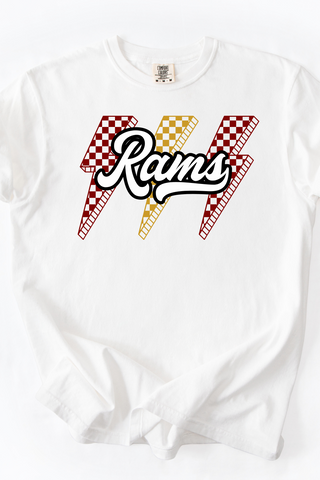 Casey Jr. Rams Lightning Bolt Font Made to Order Tee