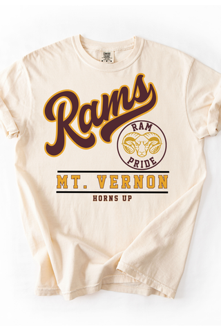 Casey Middle School Rams Vintage Slogan Made to Order Tee