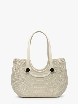 Beige Blythe Textured Versa Tote w/ Interchangeable Straps