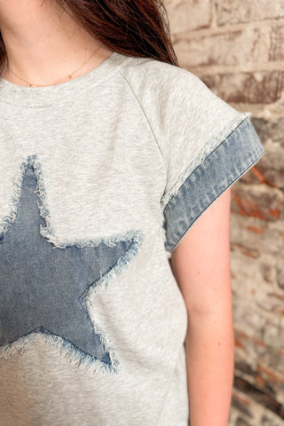 Denim Starstruck Top