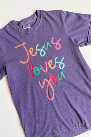 Jesus Loves You Comfort Colors Graphic Tee
