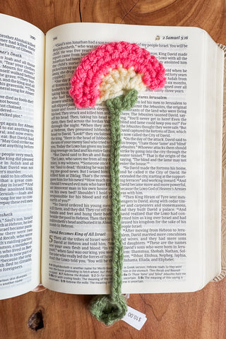 Pressed Flower Crocheted Bookmarks