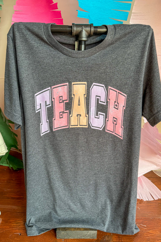 Distressed TEACH Tee