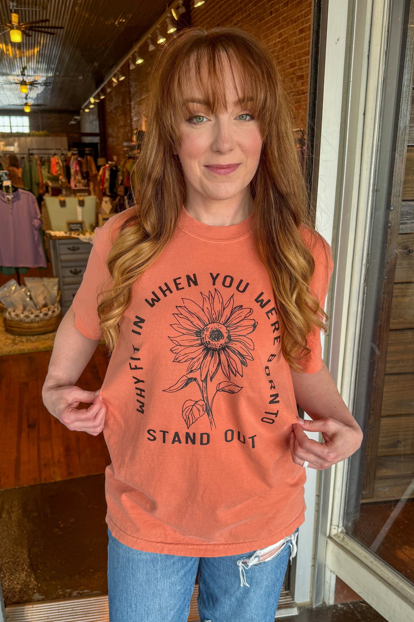 Born to Stand Out Terracotta Tee