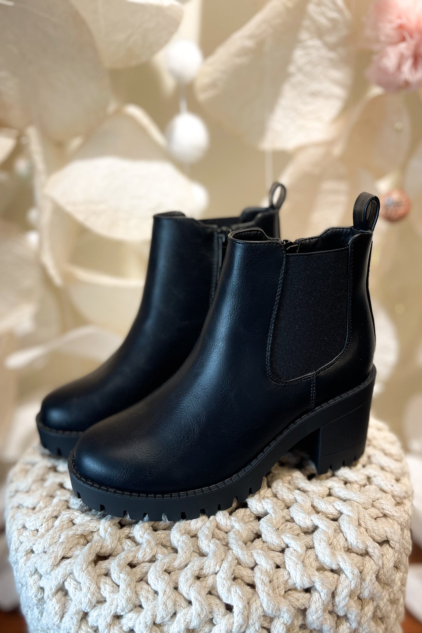 Olivia Black Lug Boot *FINAL SALE*